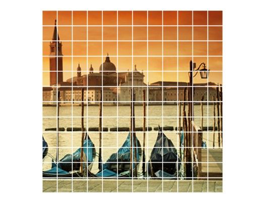 vinilos para cubrir azulejos baño Gondolas In Venice