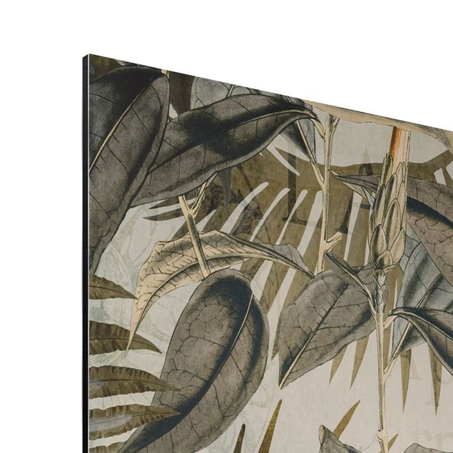 Láminas de cuadros famosos Vintage Collage - Toucan In The Jungle
