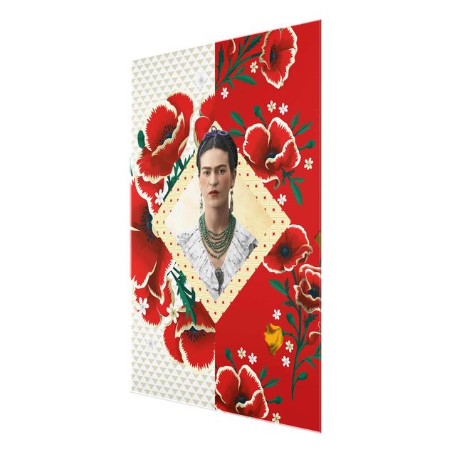 Cuadro retratos Frida Kahlo - Poppies