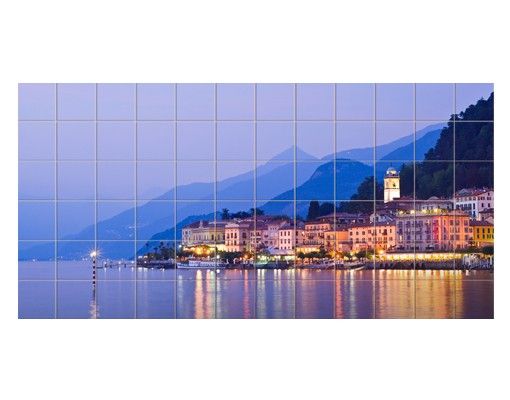 Vinilo azulejos cocina Bellagio On Lake Como