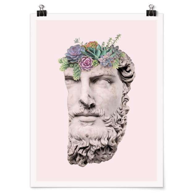 Póster cuadros famosos Head With Succulents