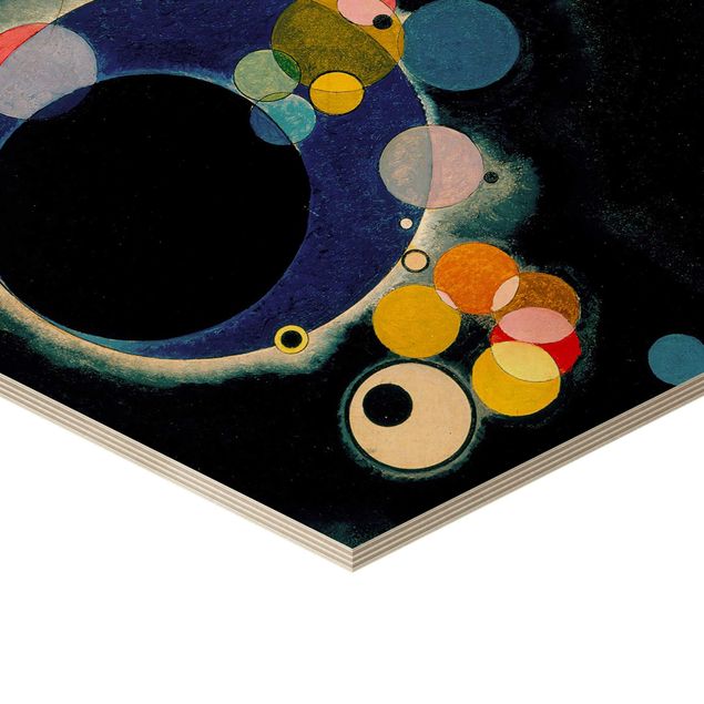 cuadro hexagonal Wassily Kandinsky - Sketch Circles