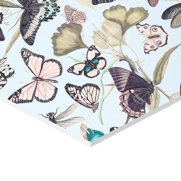 Cuadros modernos Vintage Collage - Butterflies And Dragonflies