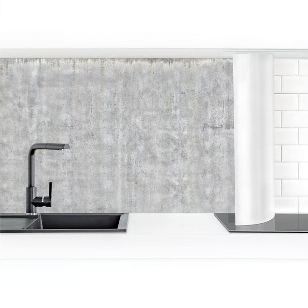 revestimiento pared cocina Large Wall With Concrete Look