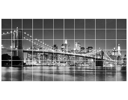Adhesivos para azulejos Nighttime Manhattan Bridge II