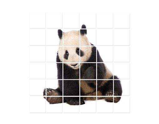 Vinilo azulejos cocina Panda Paws