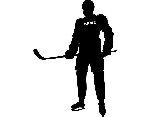 Vinilo pared frase Wall Decal no.RS109 Customised text Ice Hockey
