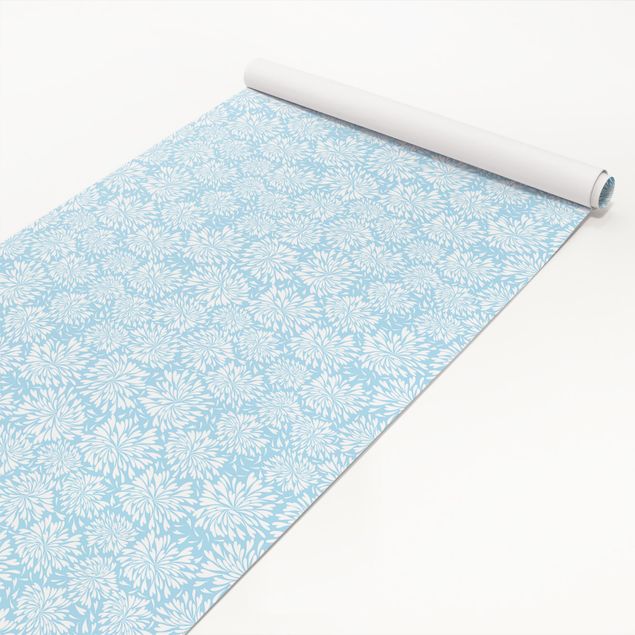 Papel adhesivo para muebles patrones Modern Scandinavian Floral Pattern Light Blue