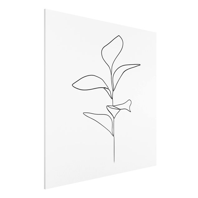 Estilos artísticos Line Art Plant Leaves Black And White