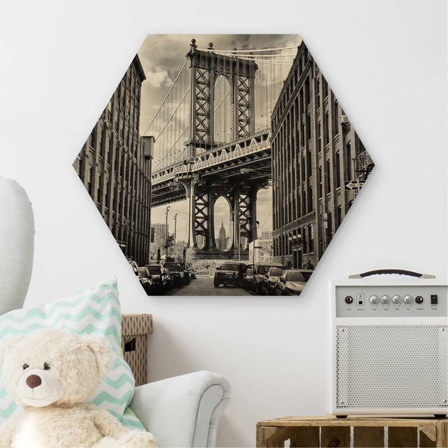 Cuadros decorativos Manhattan Bridge In America
