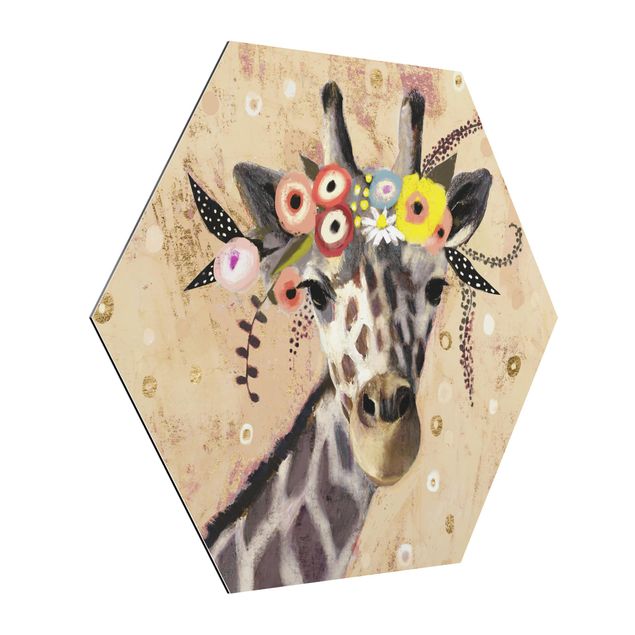 Cuadros de animales Klimt Giraffe