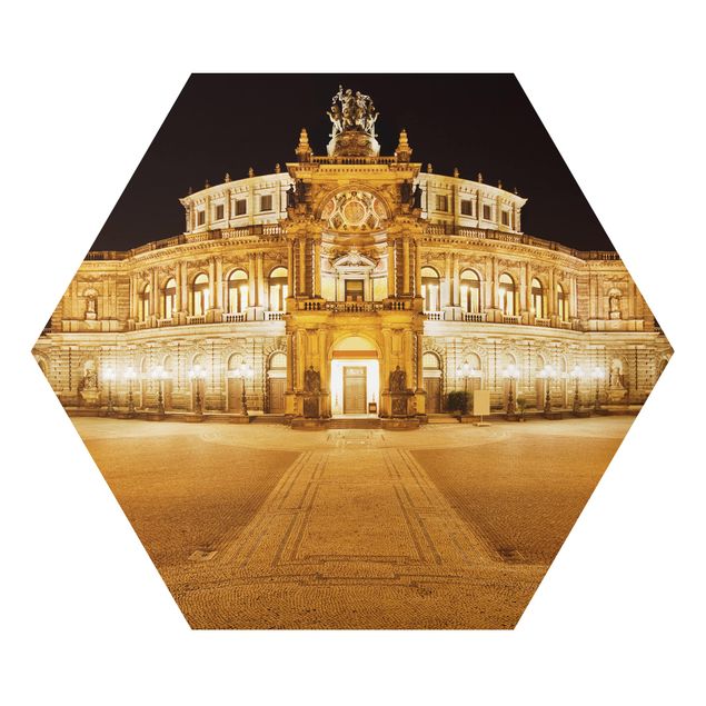 Cuadros hexagonales Dresden Opera House