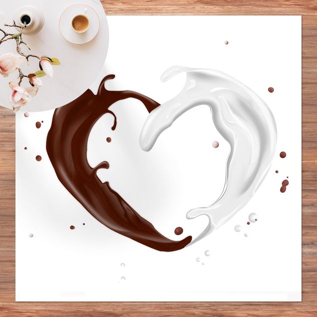 Afombra para balcón Chocolate Milk Heart