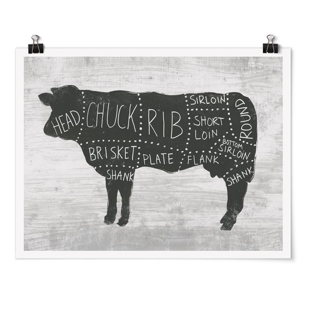 Láminas animales Butcher Board - Beef