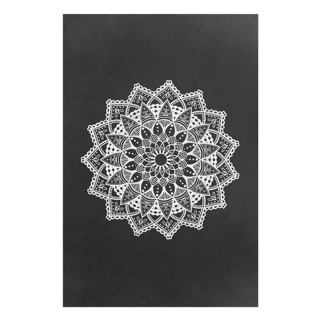 Cuadros a blanco y negro Mandala Illustration Ornament White Black