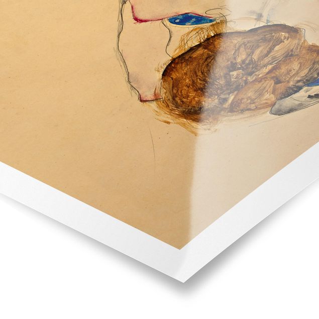 Reproducciónes de cuadros Egon Schiele - Forward Flexed Act