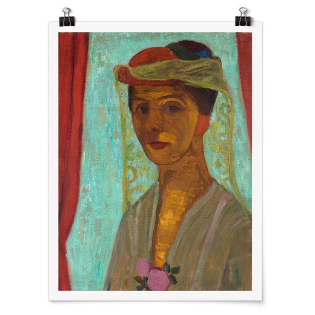Estilos artísticos Paula Modersohn-Becker - Self-Portrait with a Hat and Veil