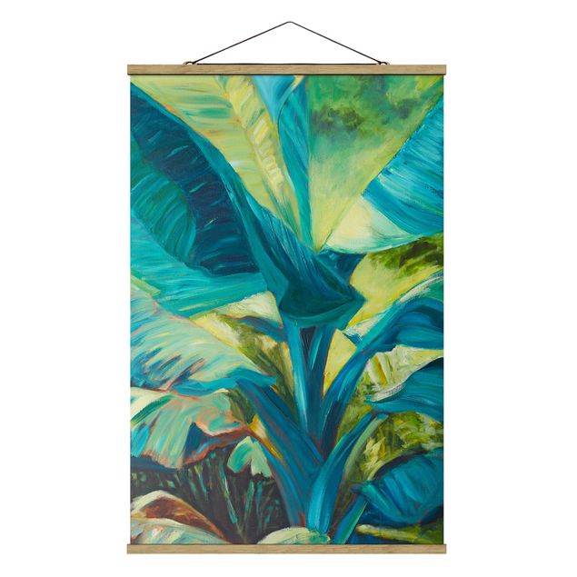 Cuadros decorativos modernos Banana Leaf With Turquoise II