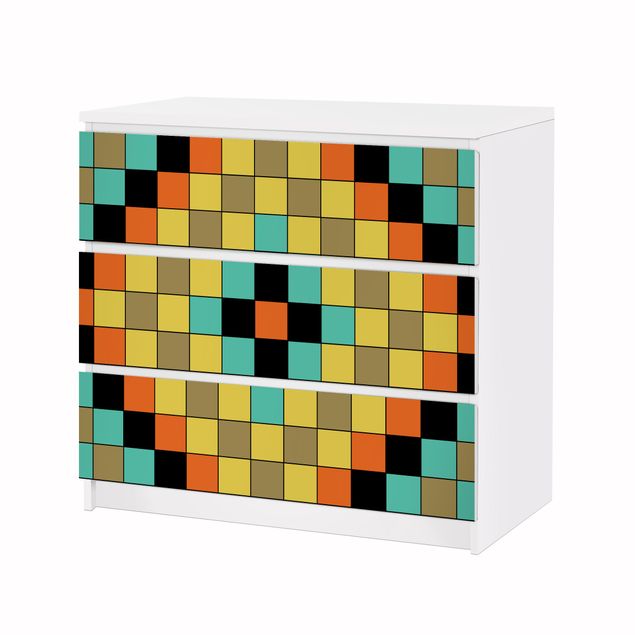 Laminas adhesivas pared Colourful Mosaic