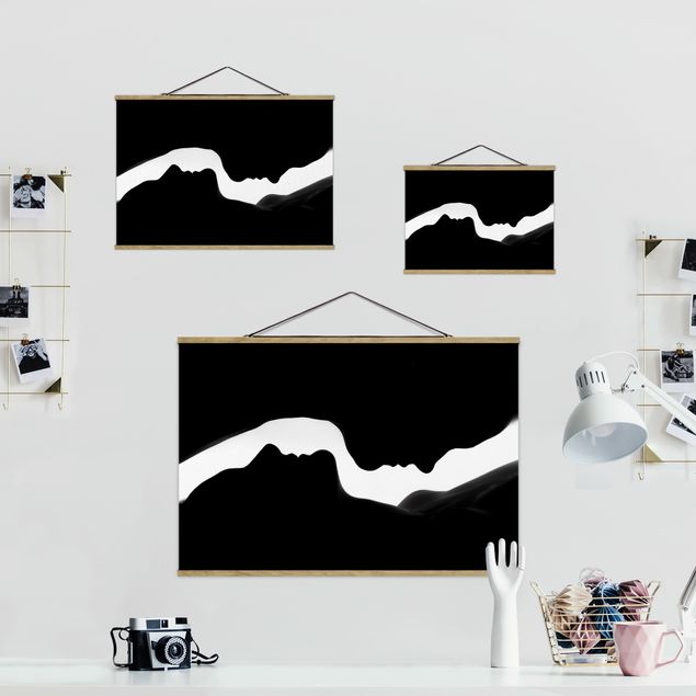 Cuadros modernos blanco y negro Silhouettes