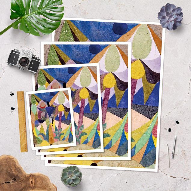 Cuadros multicolor Paul Klee - Mild tropical Landscape