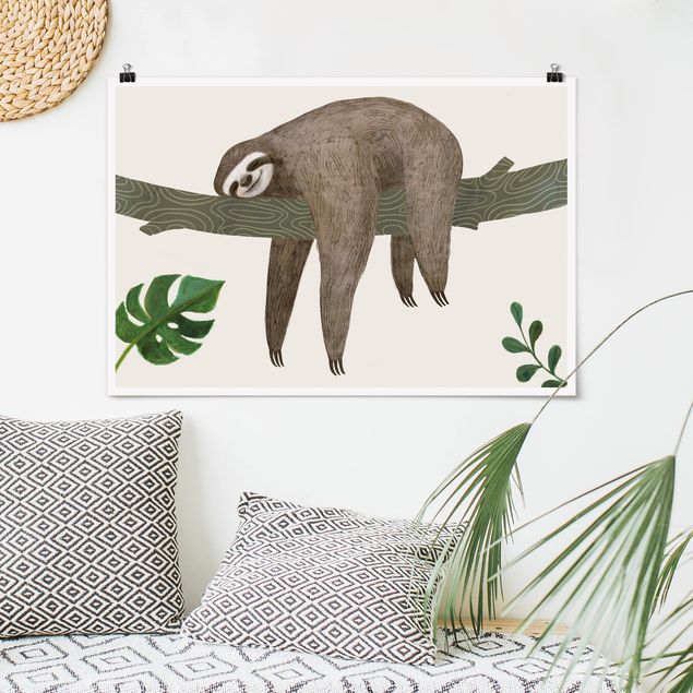 Decoración infantil pared Sloth Sayings - Chill