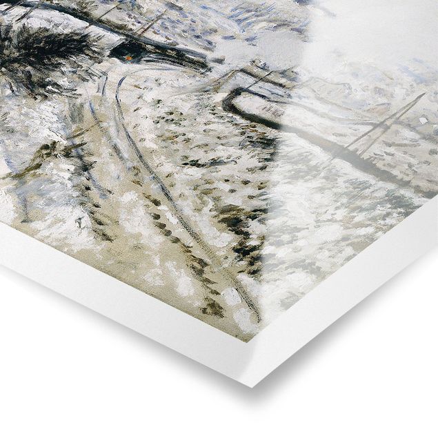 Cuadros paisajes Claude Monet - Train In The Snow At Argenteuil