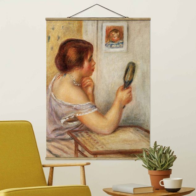 Decoración en la cocina Auguste Renoir - Gabrielle holding a Mirror or Marie Dupuis holding a Mirror with a Portrait of Coco