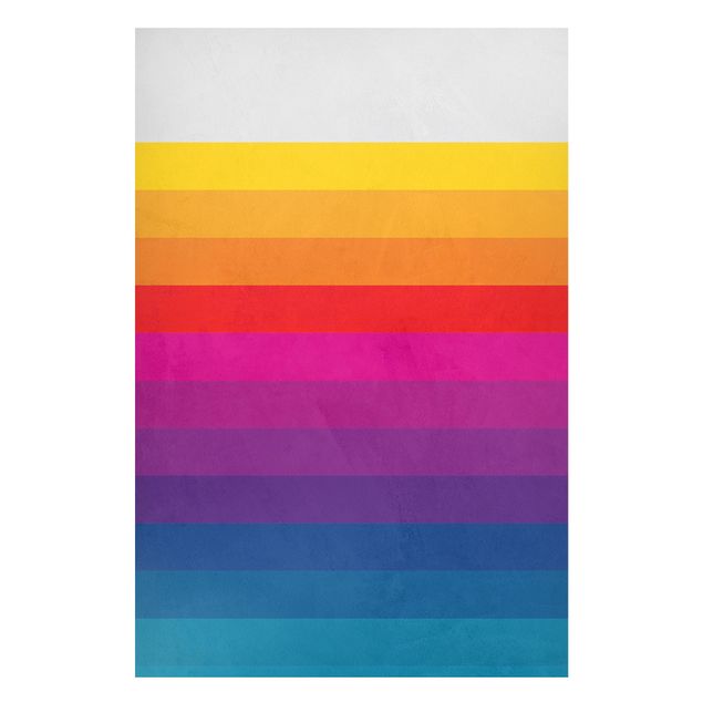 Cuadros decorativos modernos Retro Rainbow Stripes