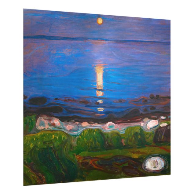 Estilo artístico Post Impresionismo Edvard Munch - Summer Night On The Sea Beach