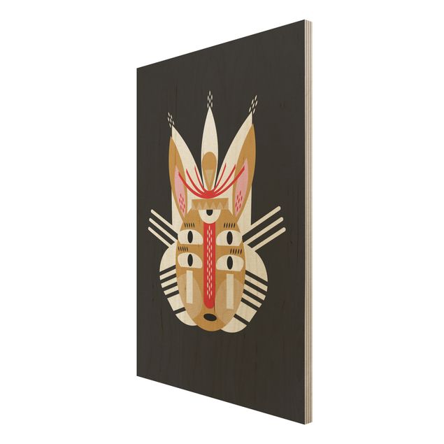 Cuadros decorativos Collage Ethno Mask - Rabbit