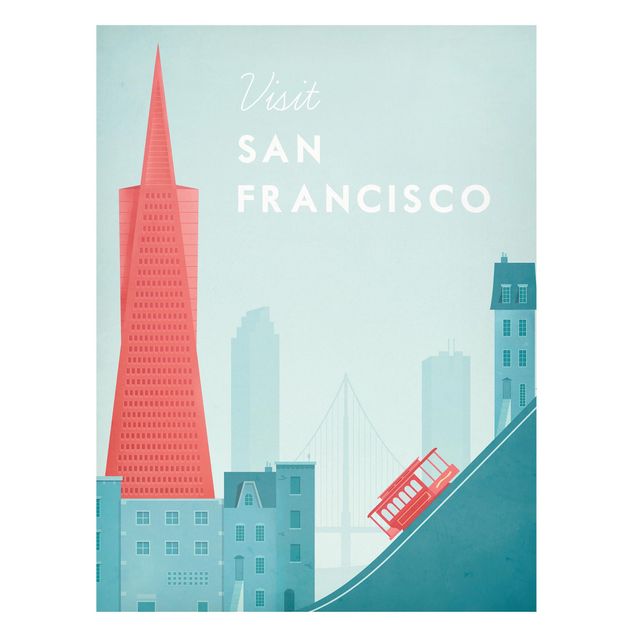 Cuadros de ciudades Travel Poster - San Francisco