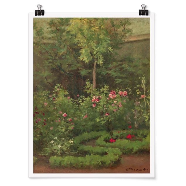 Estilo artístico Post Impresionismo Camille Pissarro - A Rose Garden
