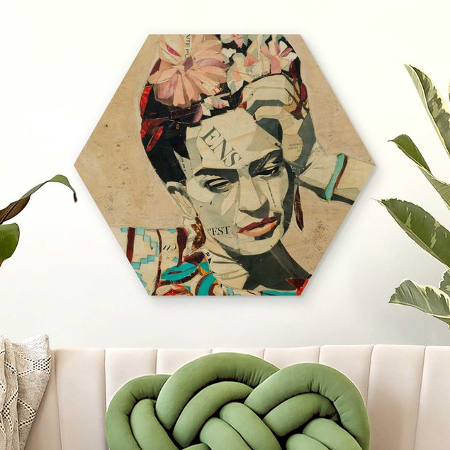 Decoración de cocinas Frida Kahlo - Collage No.1
