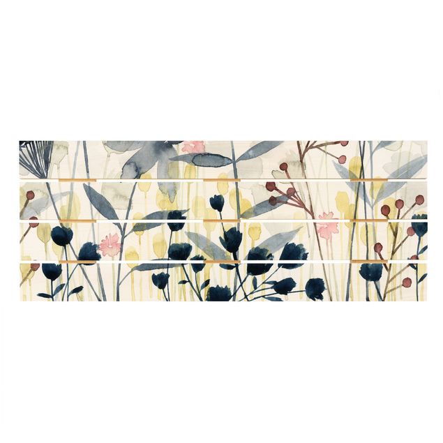 Cuadros en madera Wildflower Watercolour II