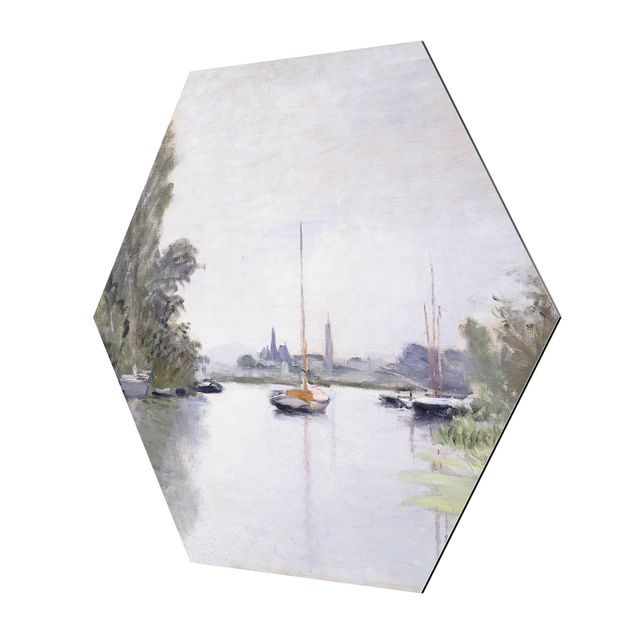 Cuadros ciudades Claude Monet - Argenteuil Seen From The Small Arm Of The Seine