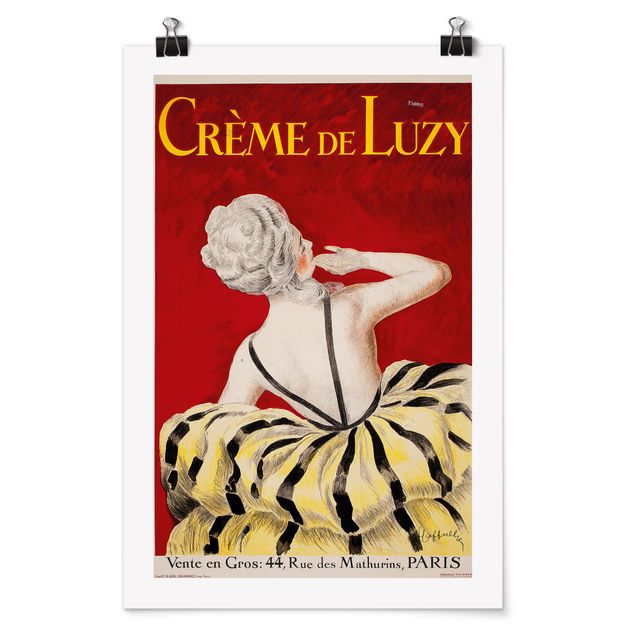Póster cuadros famosos Leonetto Cappiello - Crème De Luzy