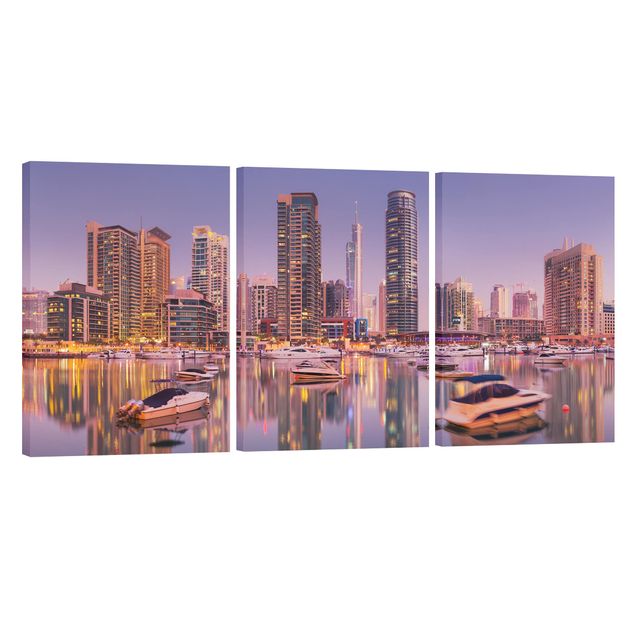 Cuadros de paisajes de montañas Dubai Skyline And Marina