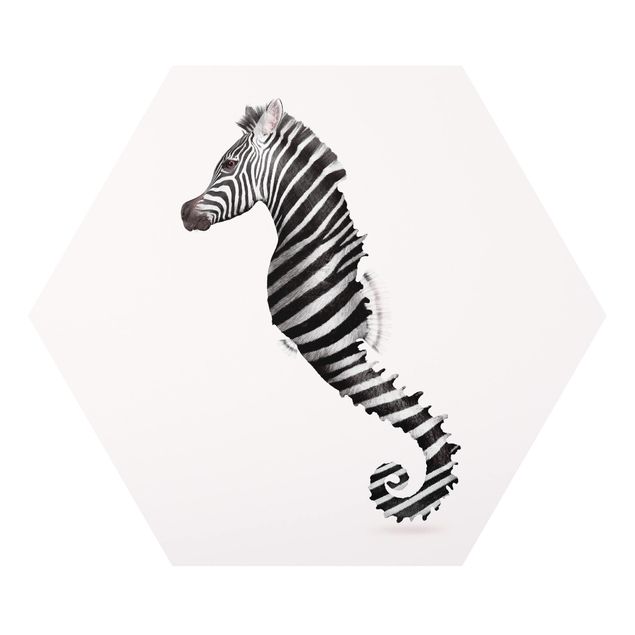 Reproducciónes de cuadros Seahorse With Zebra Stripes