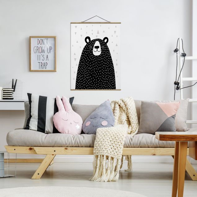 Decoración infantil pared Zoo With Patterns - Bear