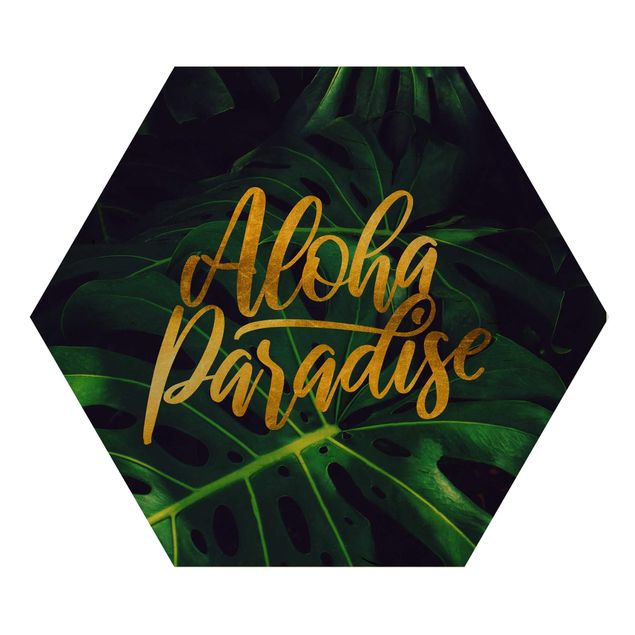 cuadro hexagonal Jungle - Aloha Paradise