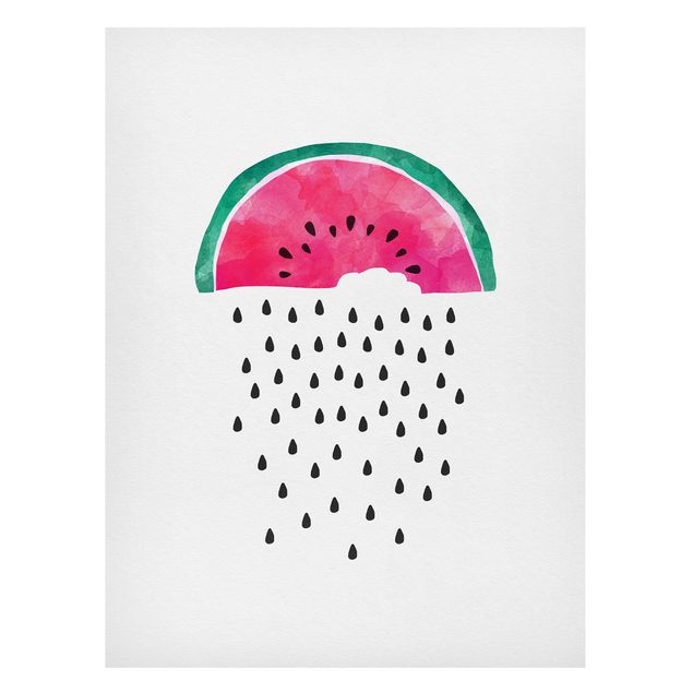 Cuadros frutas Watermelon Rain