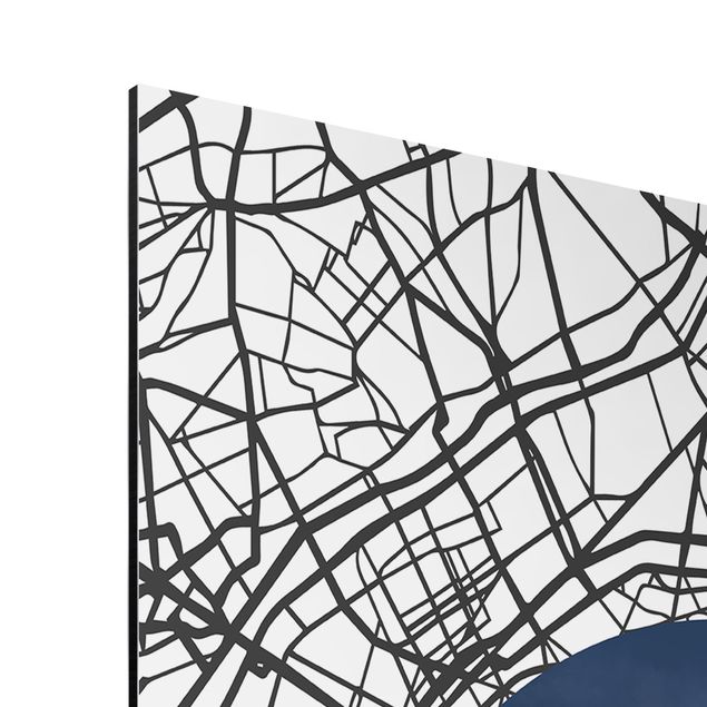 Cuadros frases Map Collage Paris