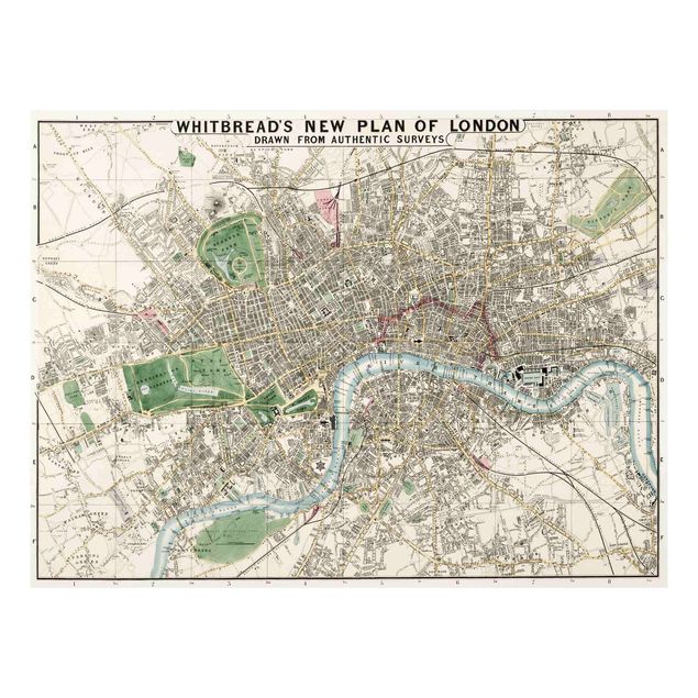 Cuadro Londres Vintage Map London
