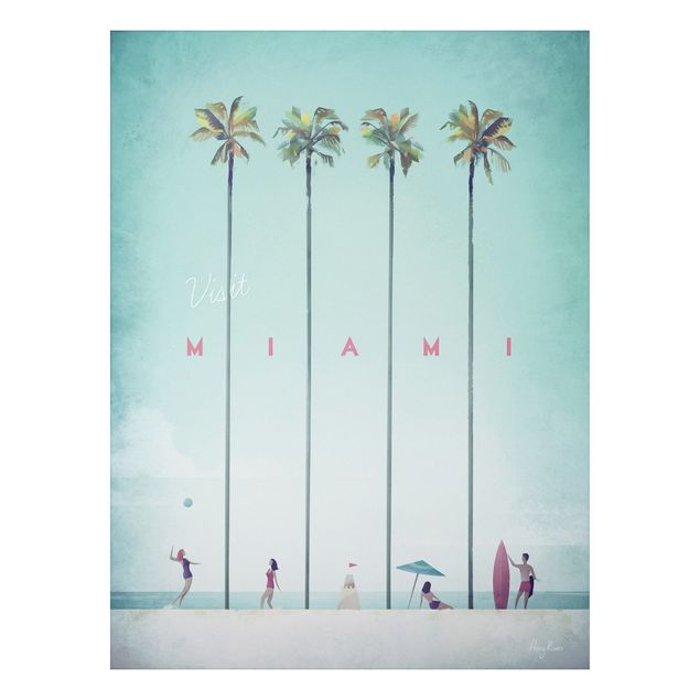 Cuadros paisajes Travel Poster - Miami