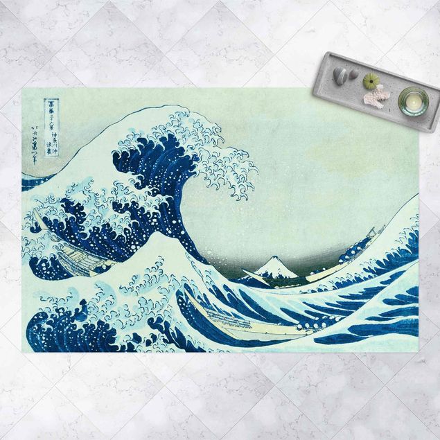 Cuadros famosos Katsushika Hokusai - The Great Wave At Kanagawa
