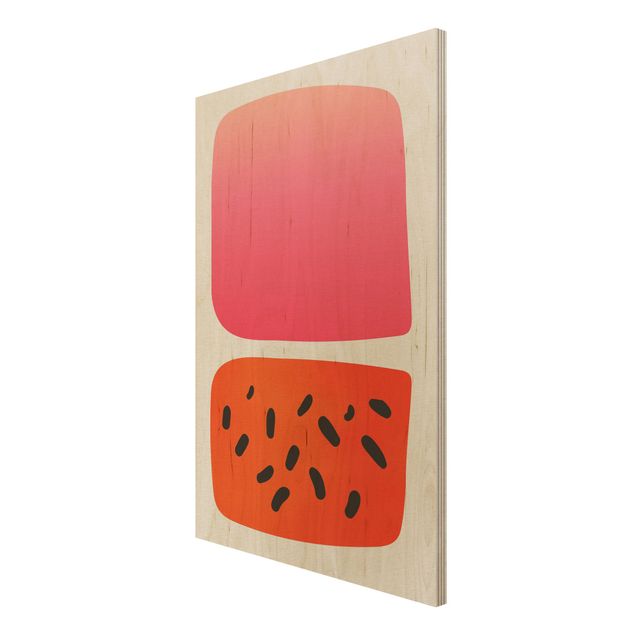 Cuadros modernos Abstract Shapes - Melon And Pink