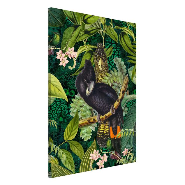 Decoración cocina Colourful Collage - Cockatoos In The Jungle