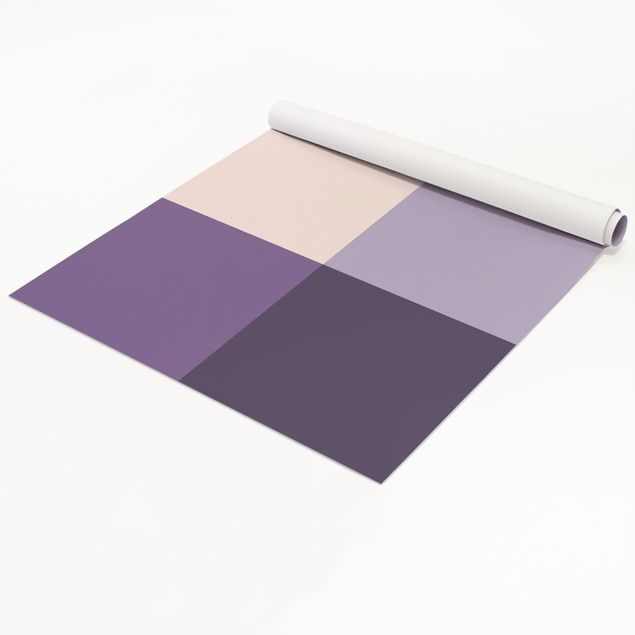 Láminas adhesivas 3 Violet Squares Flower Colours & Light Contrast Colours