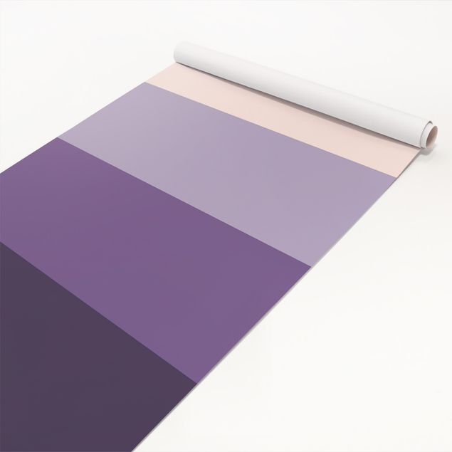 Láminas de vinilo 3 Violet Stripes Flower Colours & Light Contrast Colours